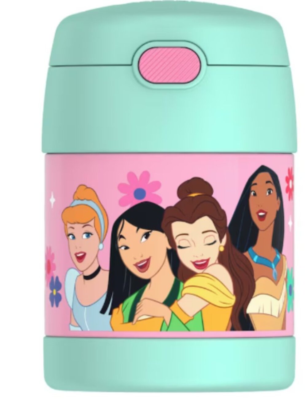 NWT Thermos FUNtainer Disney Princess Stainless Food Jar 10 oz w/ Spoon